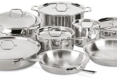 All-Clad D3 3-Ply Stainless Steel Cookware Set 14 Piece