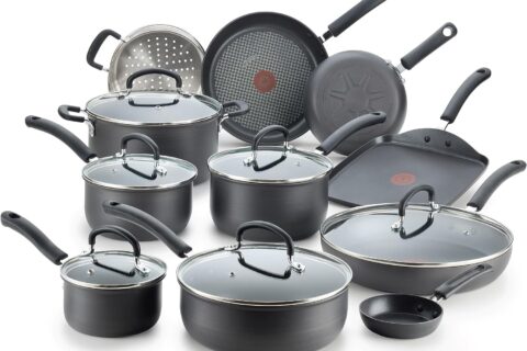 T-fal Ultimate Hard Anodized Nonstick Cookware Set 17 Piece
